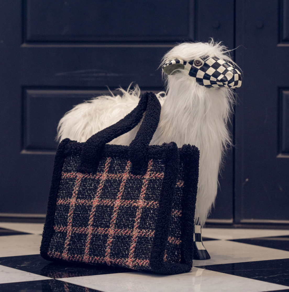 LIDNM LIGHT TWEED SHOPPING TOTE LIDNM（リドム）の「LIGHT