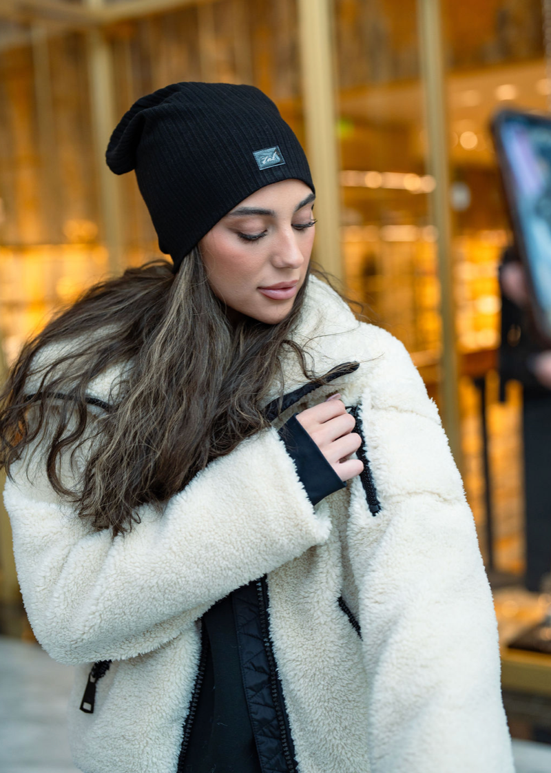 Monochrome Knit Beanie Monochrome Beanie - EuroGyro main image 3