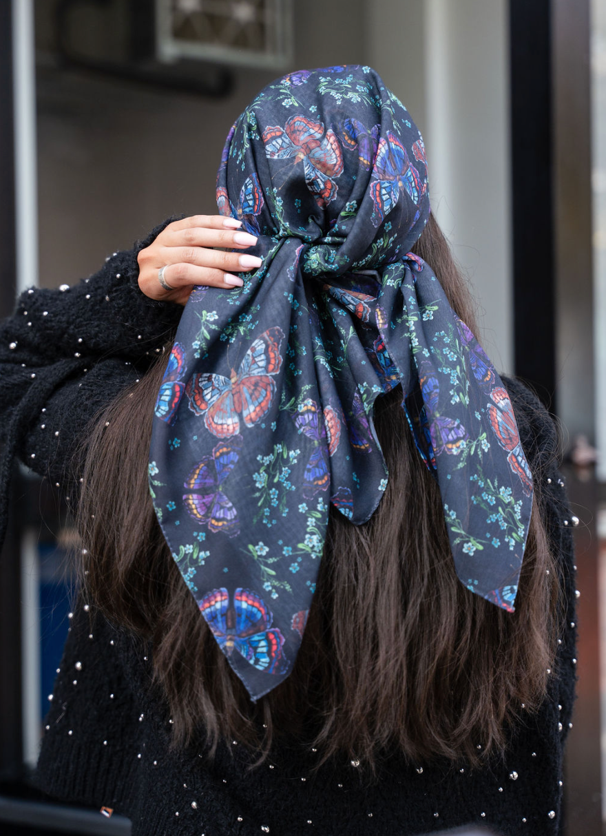 Monarch Butterfly Scarf (Pretied + Square Scarf + Bandana) – TAL