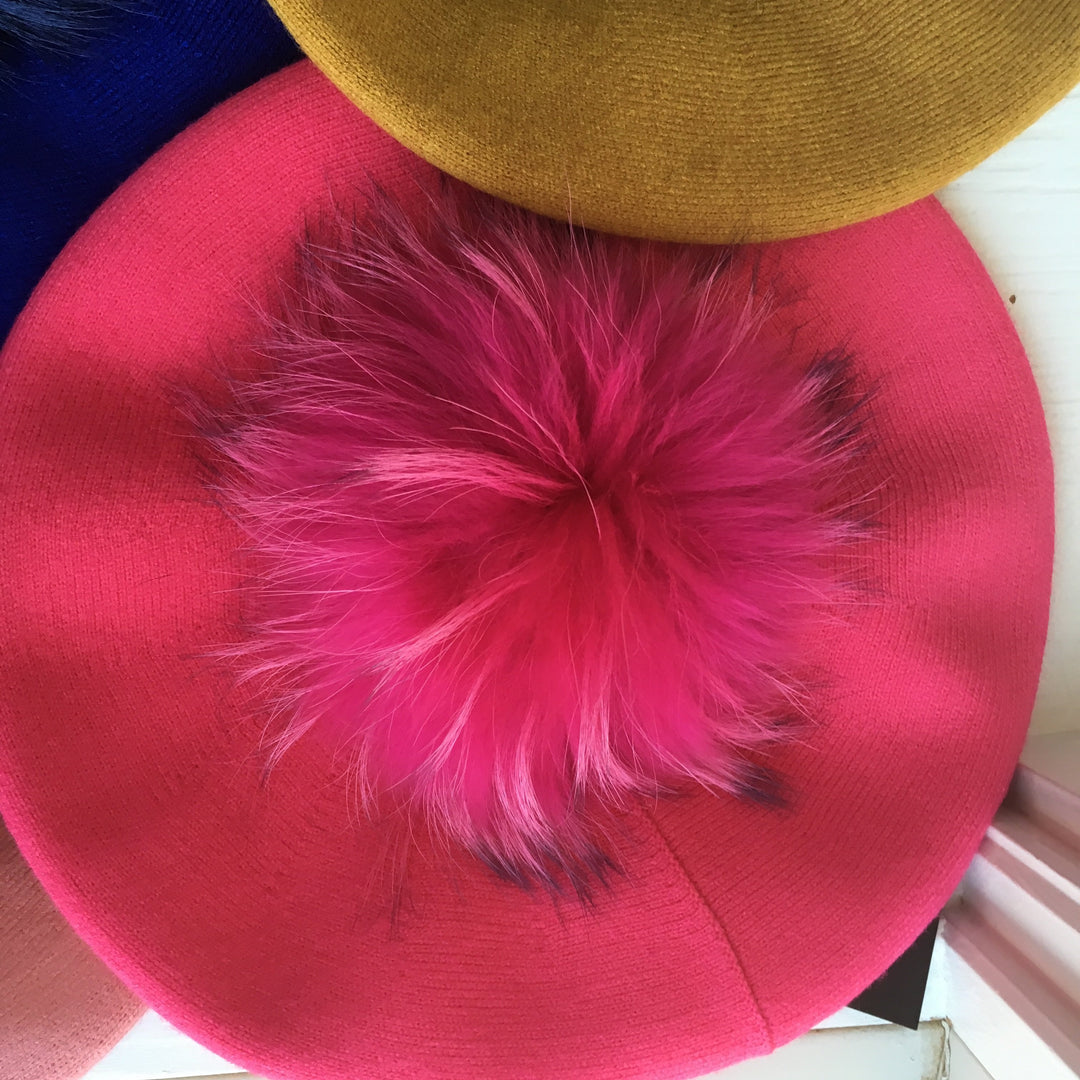 Luxe Pom Berets – TAL NEW YORK display picture 2